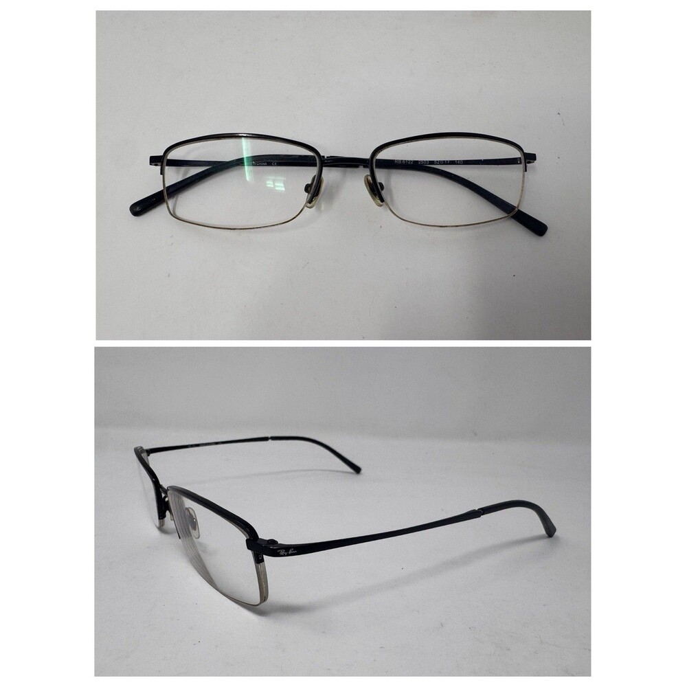 Ray-Ban RB6122 Eyeglass Frames Only 52-17-140 Black Gold 2503 Authentic